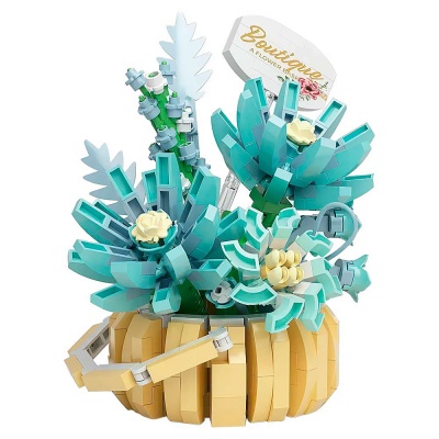 Конструктор Blockformers Голубые цветы 562 детали 1toy Т26526 1